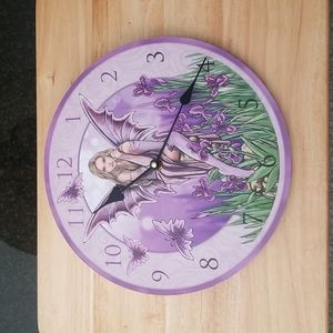 Fairy Hanging Wooden Wall Clock